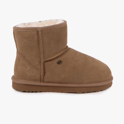 Ladies Mini Classic Sheepskin Boots Chestnut Extra Image 3
